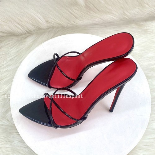 Ciabatte mules nere punta - mules, a
