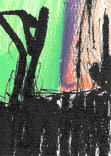 Aceo atc card astract - card, "astract