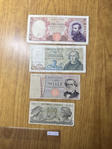 Lotto banconote lire - lotto, 4