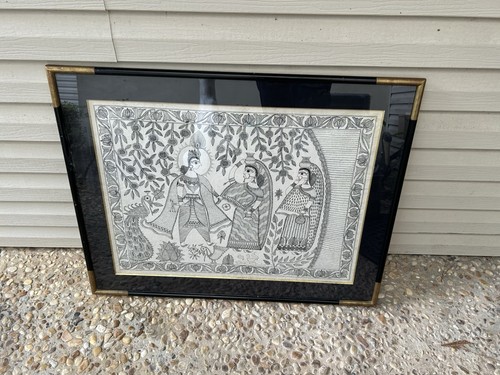 Quadro arte popolare mithilia - quadro,