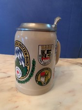Vintage ceramic beer mug bayer - ceramic,