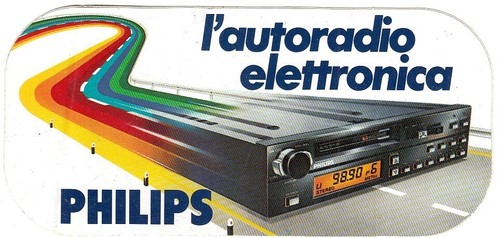 Adesivo philips autoradio - adesivo,