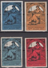 EI1544 Poster stamp Italy: Anniversary of "L'Iride" - Collectors' Magazine 1917