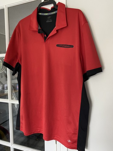 Polo nordic track rosso nero - polo,