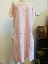 Abito in lino rosa bambino art