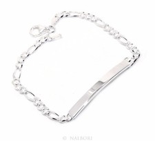 Bracciale Targa vero argento