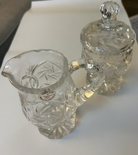 Crystal Creamer And Sugar Set