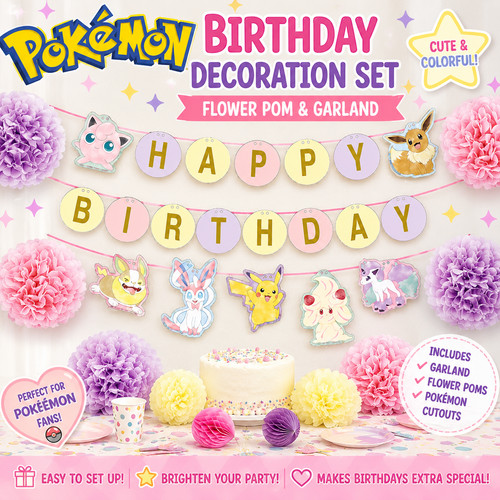 Pokemon set decorazione - set,