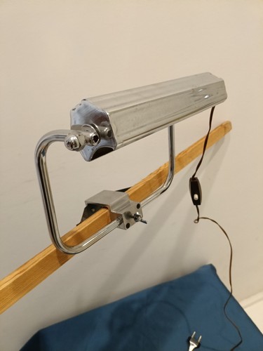 Lampada cromata pinza - lampada,