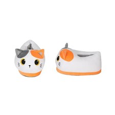 BABBUCCIA GATTO CAT ARANCIONE PANTOFOLA TAGLIA UNICA 36-49 PELUCHE 3D
