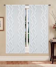 Tende a pannello Madrid 60 cm coppia semitrasparenti moderne eleganti jacquard