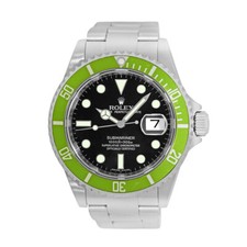 ROLEX Acciaio 40mm Submariner Kermit Data Lunetta Verde 16610T Scatola Garanzia Come Nuovo