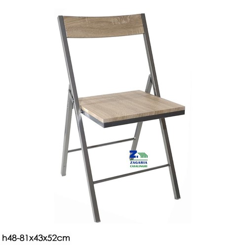 Sedia pieghevole metallo e - sedia,