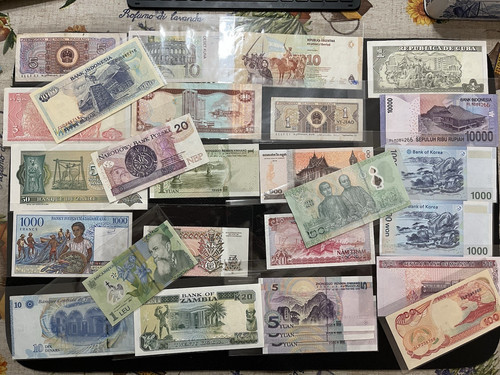 Banconote mondiali lotto - banconote,