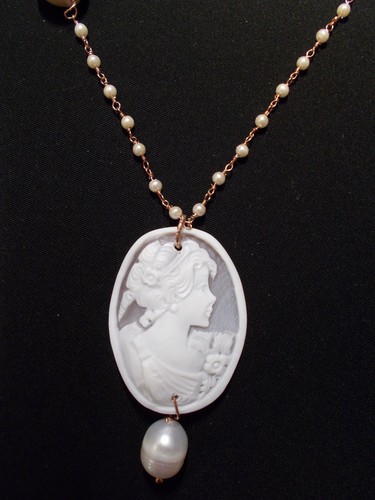Collana rosario cammeo - a,