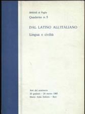 Dal latino all'italiano lingua e civiltà