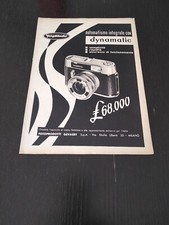 1961 VOIGTLANDER DYNAMATIC FOTO CAMERA AD PUBBLICITA VINTAGE
