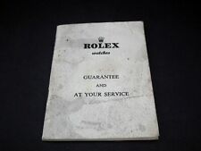 Libretto garanzia Rolex aperto anni '50 - 30 pagine