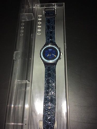 Swatch chrono blu silver - blu,