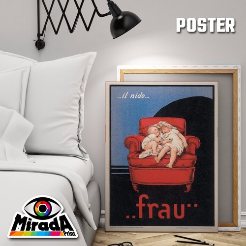 Poster vintage fraupoltrona - poster,
