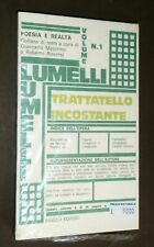 TRATTAMENTO INCOSTANTE - ANGELO LUMELLI - SAVELLI 