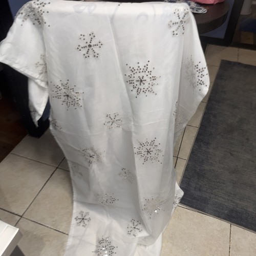Winter silk table - silk, rubber