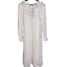 Zara Crochet Cream Lace Long