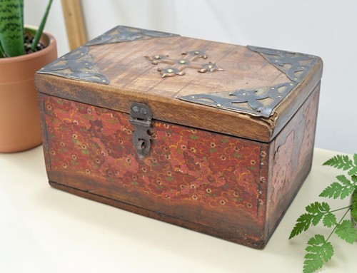 Vintage legno cofanetto - in,