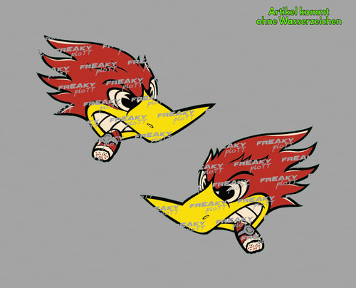 Angry woody woodpecker auto - woodpecker,