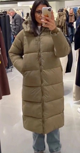 Zara long anorak puffer coat - anorak,