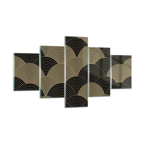 Quadro vetro 125x70cm nero - quadro,