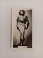 bh168 figurina attrice actress gary myles, cinema movie star, film stage