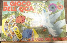 Gioco da Tavolo Marca Stella - IL GIOCO DELL'OCA/IL GIRO DEL MONDO - Vintage 