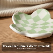 Vassoio ceramica floreale