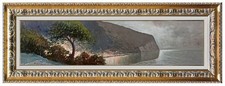ITALY SEASIDE OLD PAINTING