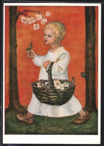 Cartolina artista maria - cartolina,