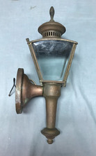 Vintage 3 Lite Glass Wall Sconce Copper Lantern Light Fixture Old 1140-24B