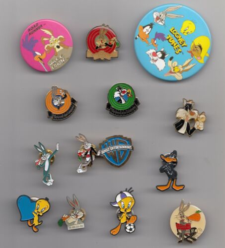 Warner bros pins - bros, badges
