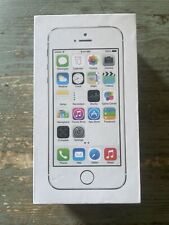 CONFEZIONE SCATOLA IPHONE 5S SILVER 16gb BOX APPLE WHITE STICKERS PHONE