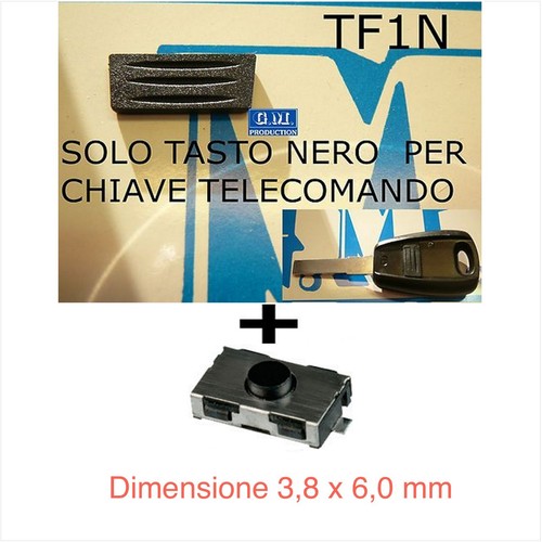 Gommino tasto nero per chiave - gommino,
