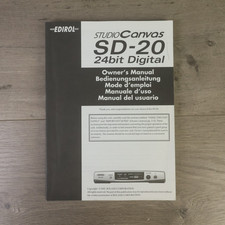 Edirol studio canvas - edirol, sd-20