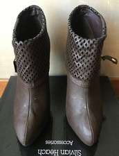 Stivaletti Tronchetti da donna n. 38 Silvian Heach pelle marrone