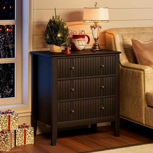 Black drawer fluted - drawer,