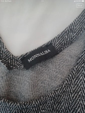 salopette tuta bimba 10 anni grigio nera Monnalisa