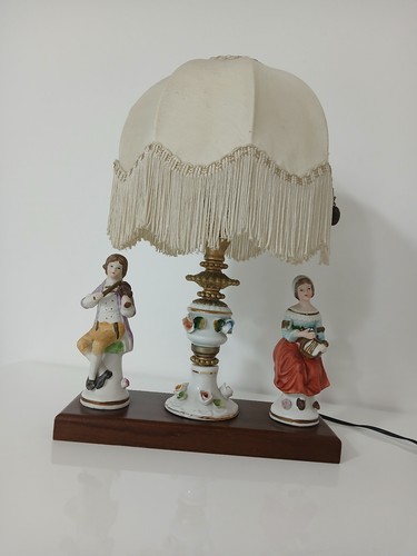 Lampada vintage porcellana - lampada,