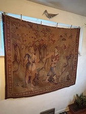 Antico arazzo Aubusson tessuto