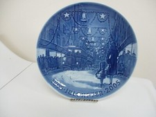 BING & GRONDAHL 1985-2005 PIATTO GIUBILEO DI NATALE "CHRISTMAS IN COPENHAGEN