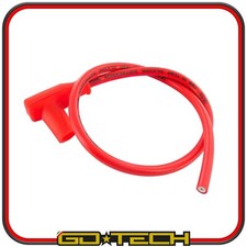 CAVO CANDELA SILICONE ROSSO MOTOFORCE RACING con PIPETTA MOTO SCOOTER UNIVERSALE