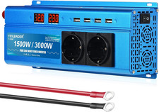 Power Inverter 1500W 3000W Onda Sinusoidale Pura Convertitore DC 12V a AC 220V 2