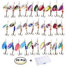 30 PCS Fishing Lures Metal